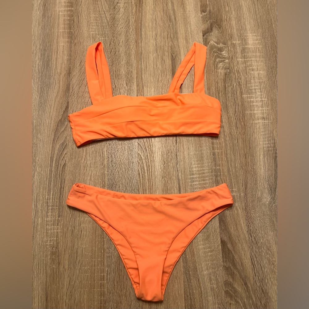 Neon orange bikini